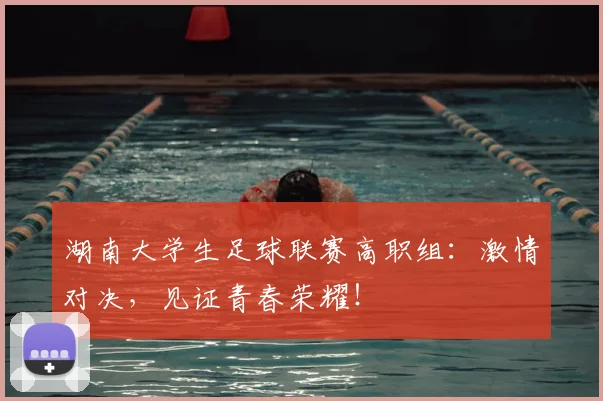 湖南大学生足球联赛高职组：激情对决，见证青春荣耀！